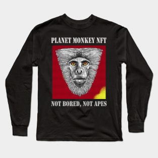 Planet Monkey NFT Not Bored Apes Long Sleeve T-Shirt